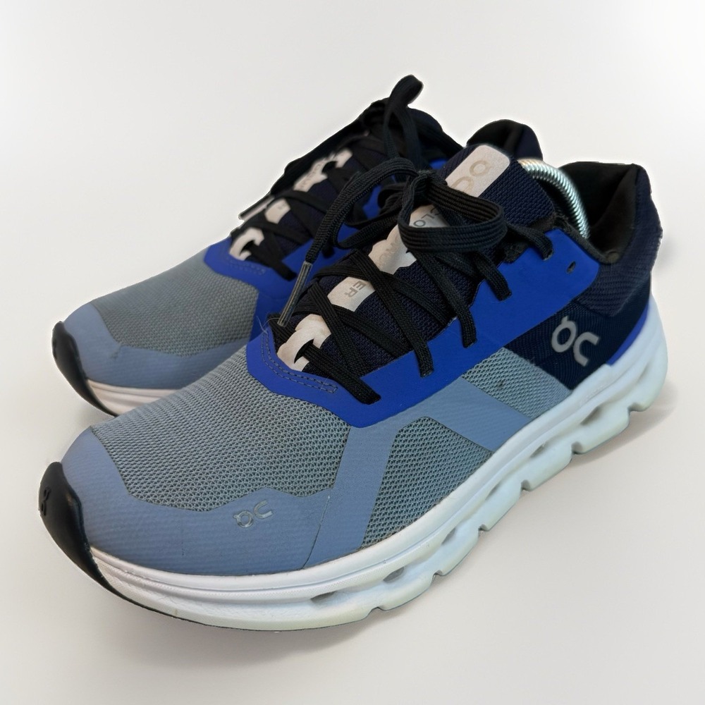 On Running Cloudrunner,  Women's Running Shoe Shale / Cobalt Size 7.5